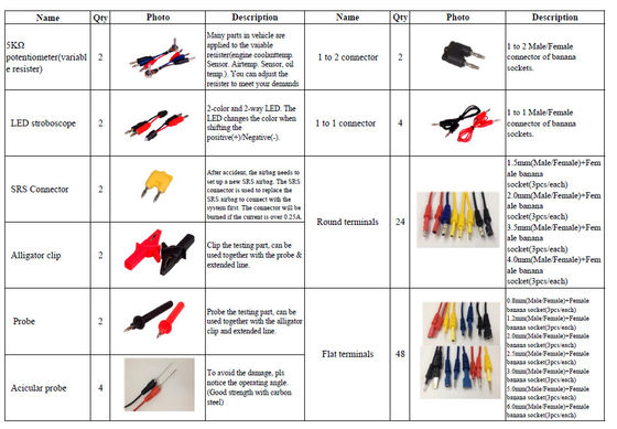 A full set automobile electrical connector Automotive Lead Test Kit diagnostic tool