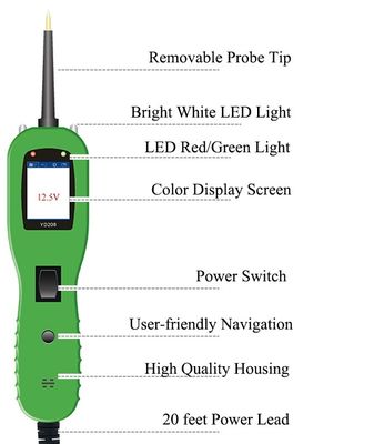 Automotive Yantek PowerScan YD208 Electrical Circuit Tester